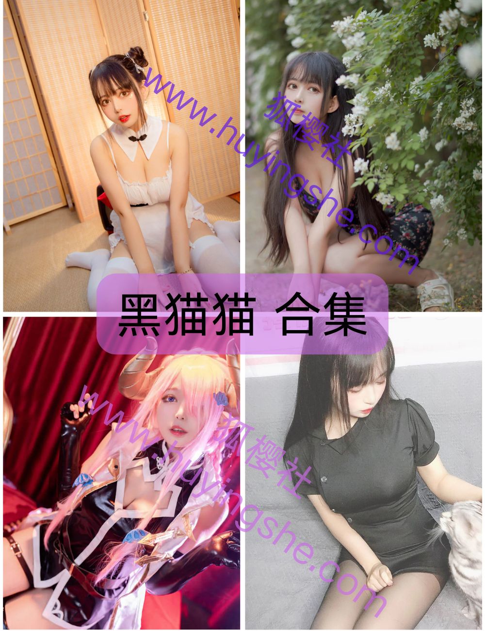 可爱多变黑猫猫写真图片以及视频资源合集